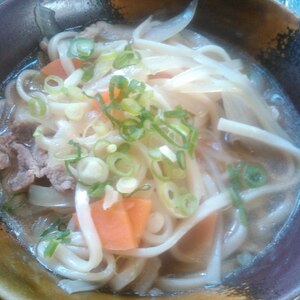 すき焼き風うどん